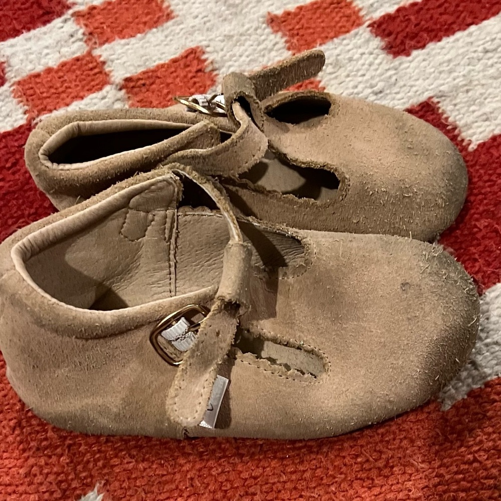 Kids Suede Shoes - Brown